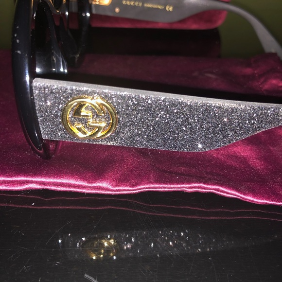 Authentic Round-Frame Gucci Sunglasses - Black main image 4